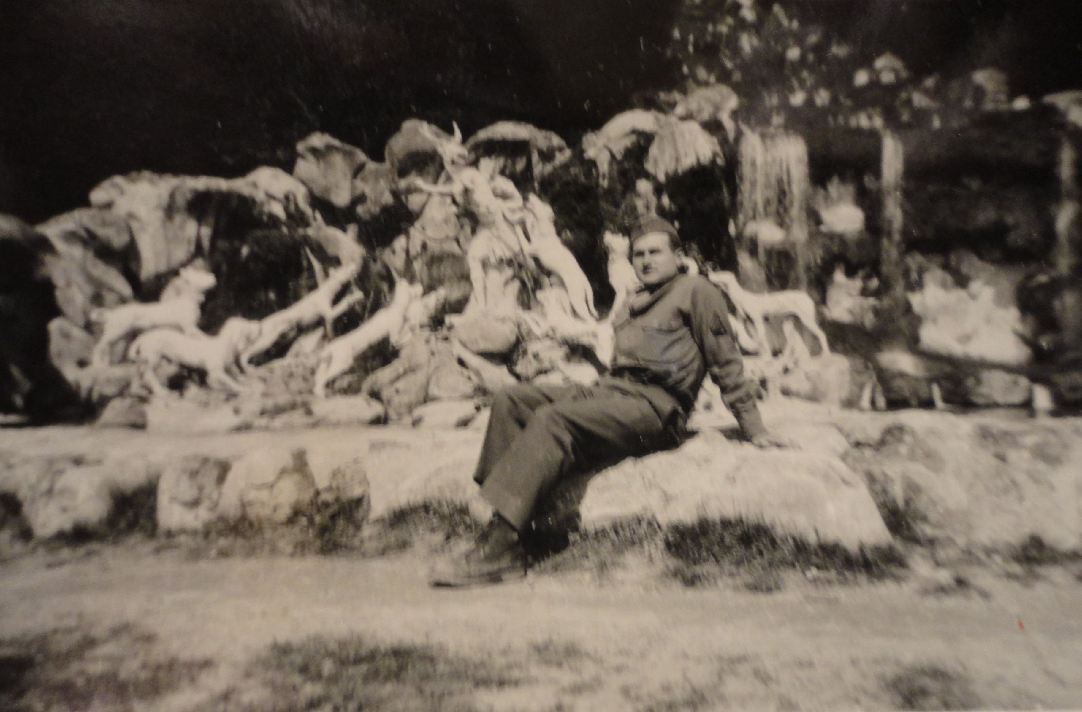 Hank at Fountain of Diana and Actaeon at Caserta