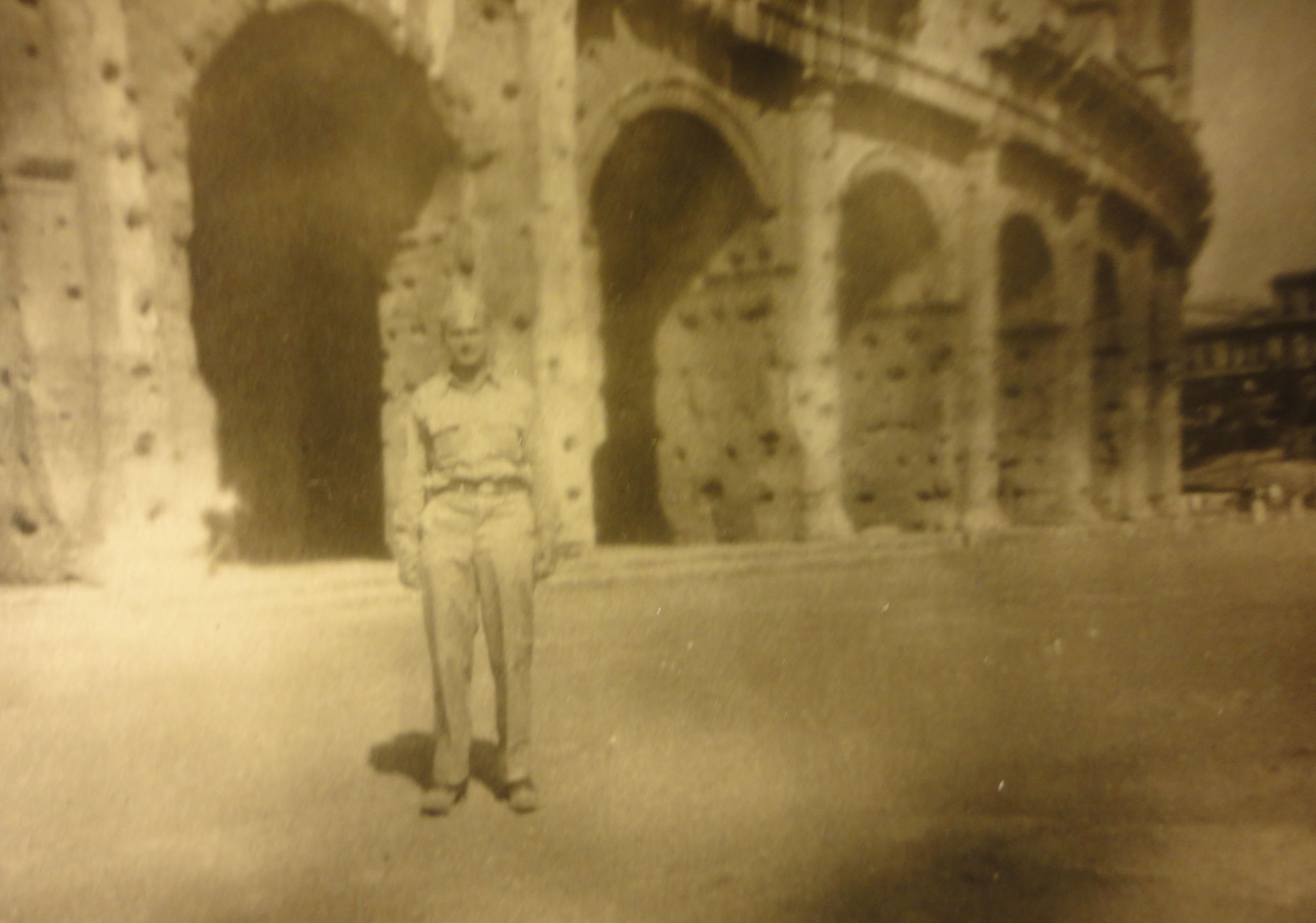 Hank at the Colosseum in June (probably) 1944
