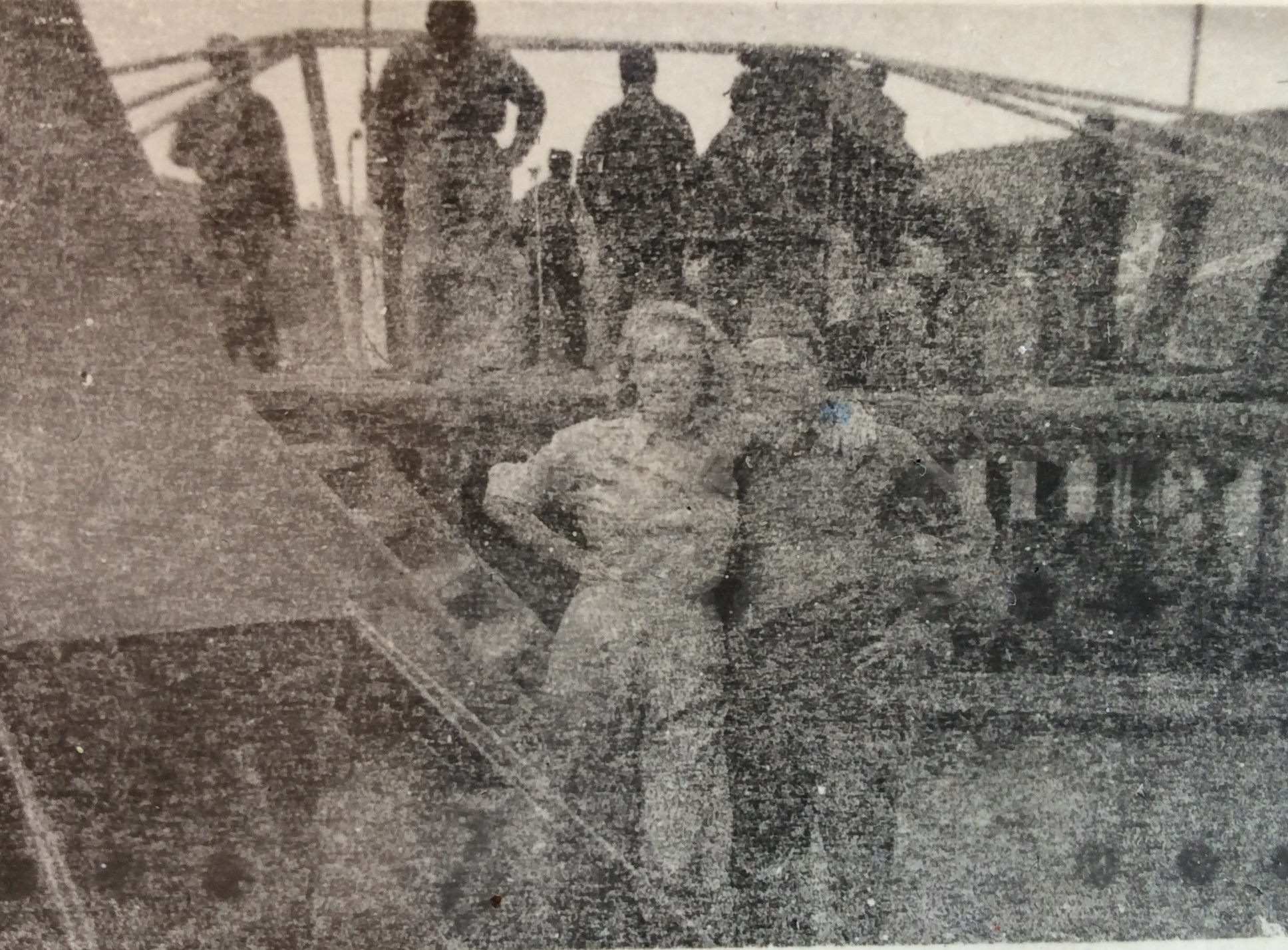 Marlene Dietrich with Hank in Capua